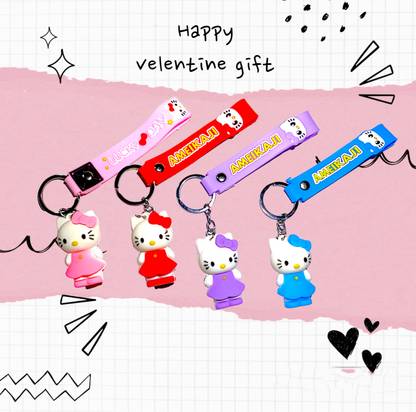 JANVI Kitty 4 colour jumbo key chains Key Chain