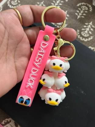 KCA 3D attractive Daisy Duck keychain with strap for boys and girls Key Chain