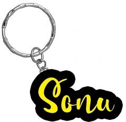 SY Gifts Sonu Name Black Yellow Name Keychain Key Chain