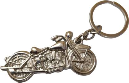 kart-in Silver Keychain Keyring For Boys Bike Lovers Key Chain