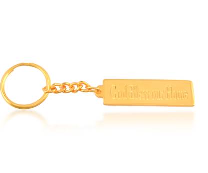 MissMister Brass Gold Christian Spiritual Keychain Key Chain