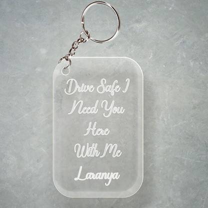 SY Gifts D2 Drive Safe Keychain With Laranya Name Key Chain