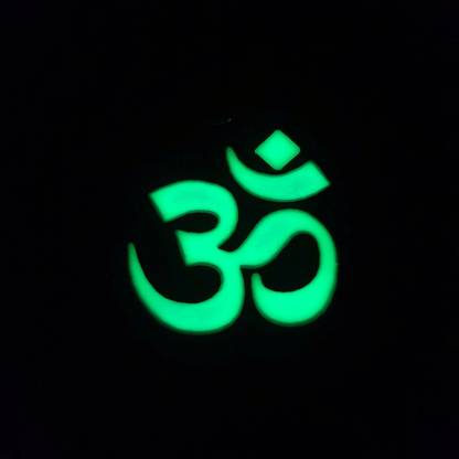 Glow Nest Om Sign Glow in Dark Night Glow Key Chain