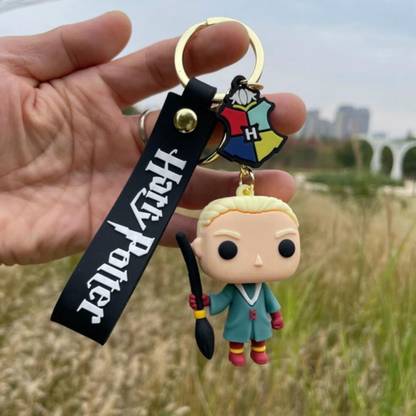 Mubco Harry Potter Draco Malfoy 3D Keychain | Strap Charm & Hook | Cartoon Model Toys Key Chain