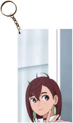 Hariyaali Enterprises LLP DanDaDan MOMO AYASE CUTE LITTLE FINGERES VICTORY POSE Anime Key Chain