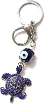 JAINSON MARTIN Feng Shui Evil Eye Turtle Tortoise Keychain Keyring Key Chain