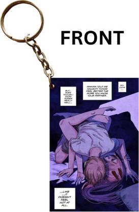 Hariyaali Enterprises LLP Chainsaw Man DENGI AND POWER ENJOYING Key Chain