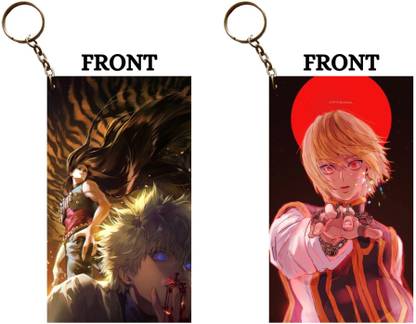 Hariyaali Enterprises LLP Hunter X Hunter KILLUA WITH BROTHER AND KURAPIKA Unique Style 2 pcs Combo Key Chain