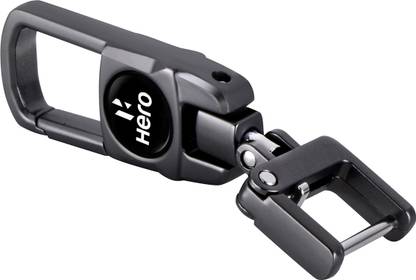 NIVIZEN Heavy Duty Metal keychain Suitable For He-ro Bikes, 360 Degree Rotating Spring Key Chain