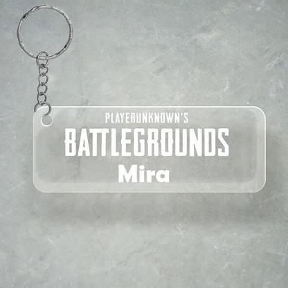 SY Gifts PUBG Design With Mira Name Key Chain