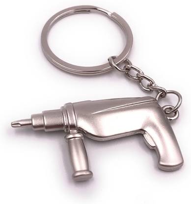 NSV Tool Drill Machine Heavy Metal Keychain Key Chain