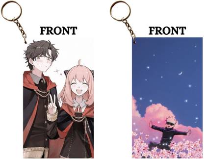 Hariyaali Enterprises LLP ANYA WITH FRIENDS X GOJO MAGICAL MOMENT Unique Style 2 pcs Combo Key Chain