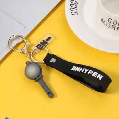 kawaii kart ENHYPEN Lightstick Keychain Premium 3D Rubber Merchandise Keyring for Bag Charm Key Chain