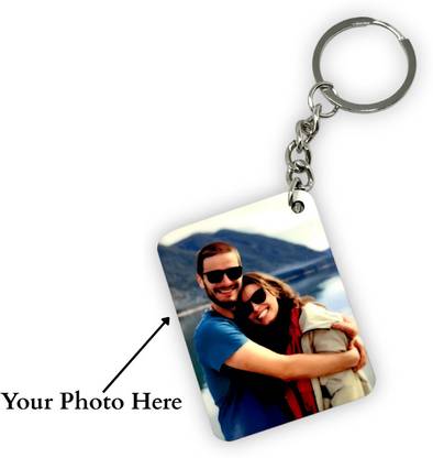 apnatohfa Customise Rectangle Photo Keychain Key Chain