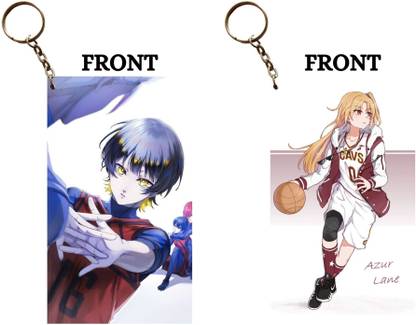 Hariyaali Enterprises LLP BACHIRA MEGURU WARMING UP X FEMALE VOLLEYBALL PLAYER Unique Style 2 pcs Combo Key Chain