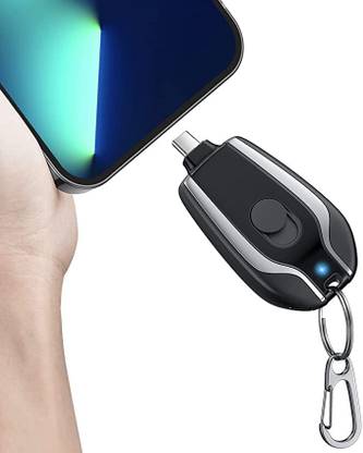 ZOPTER ENTERPRISE Keychain Portable Charger for (Android) 1600mAh Mini Power Emergency Pod -Type-C Key Chain
