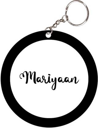 SY Gifts Mariyaan Name Black Keychain Key Chain