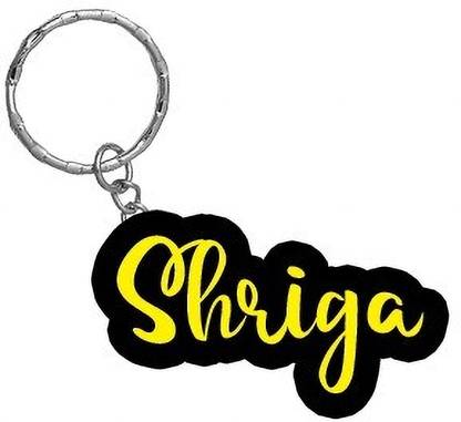 SY Gifts Shriga Name Black Yellow Name Keychain Key Chain