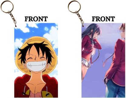 Hariyaali Enterprises LLP LUFFY SMILE × AYANOKOJI SUZUNE Unique Style 2 pcs Combo Key Chain