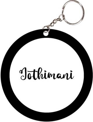 SY Gifts Jothimani Name Black Keychain Key Chain