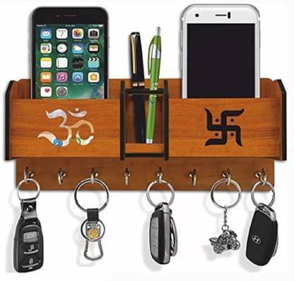 SK PARO Two box mobile stand /key holder and pen holder Wood Key Holder