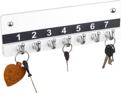 IMPULSE Key Holder for Home/Key Hanger/Key Stand/Key Hangers for Wall - Wall Mount Acrylic Key Holder