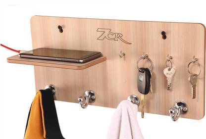 7CR Key holder big half shelf-4K-4B Wood Key Holder