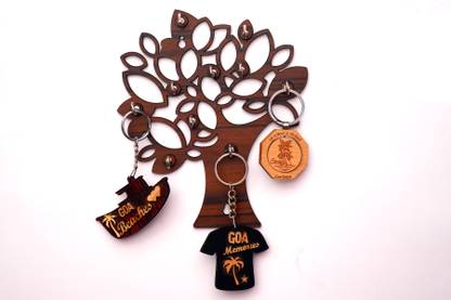 Merta ENTERPRISES 517 tree br Wood Key Holder