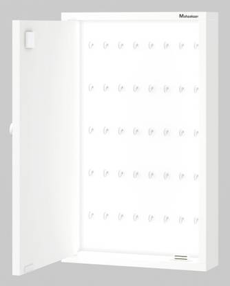 mahaakaay Wall Mount Security Key Holder Box | Key Holder with Locker Upto 40 Keys Wood Key Holder
