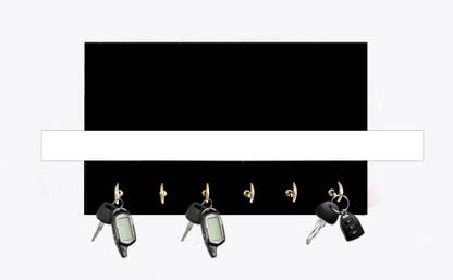 Prithi Decorz 2 in 1 wall mounted key holder with shelf. size of (25cm x 150cm x 10com) Wood Key Holder