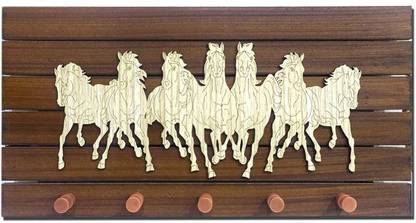 V P ENTERPRISES Lucky Seven Running Horse Key Holder Plastic Key Holder