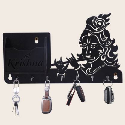 AKAAY krishna key holder Wood Key Holder