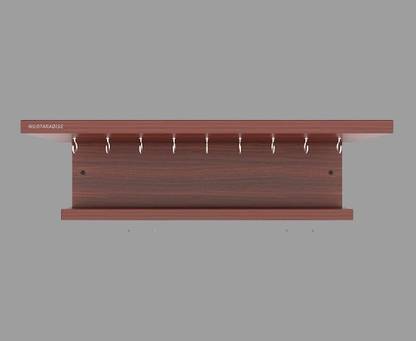 WudParadise Wall Mounted Medal Holder Hanger, Award, Rack & Trophy Shelf Challange Accepted Wood Key Holder