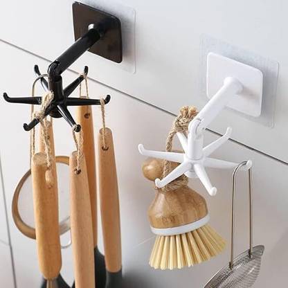 SGE 360 Rotating Kitchen Hook 2 piece Plastic Key Holder