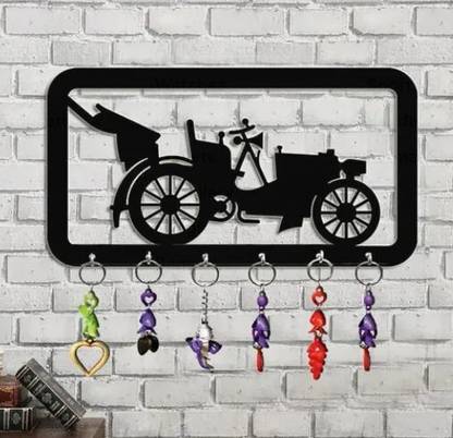 Raptech Key Holder for Home|Wooden Key Stand for Wall|Key Hanger|Key hooks (11496) Wood Key Holder