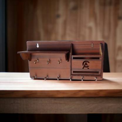 अर्श क्राफ्ट mobile charging Box & Shelve लकड़ी की होल्डर