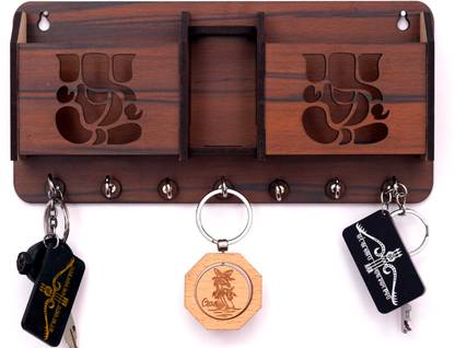 Absolute E-solutions 915-TWO GANESH-KEY-HOLDER Wood Key Holder