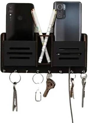 KGDECORE THREE LINE BLACK_DB_KEY HOLDER Wood Key Holder