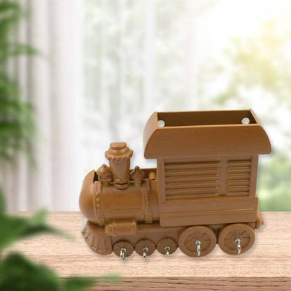 Gambit Plastic Train Engine Design Plastic Key Holder Mount Decorative Keys Plastic Key Holder