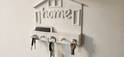 DreamProduct 3d Printed Home Style Key Holder, key organizer Plastic Key Holder