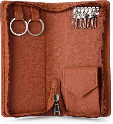 Essart leather key pouch for bank keys leather key holder pouch key case Leather Key Holder
