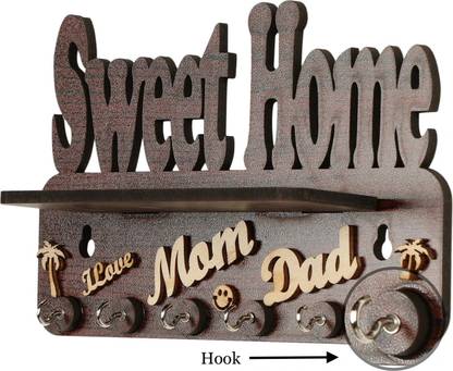 AMTRENDS brown 0034 multipurpose unique collection different styles Wood Key Holder