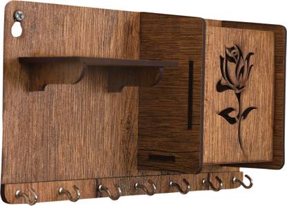HOUZZ DECOR Multipurpose Key holder Wood Key Holder