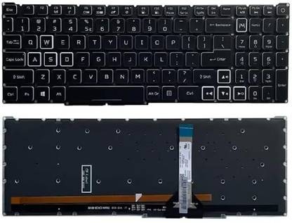 ASICTRON Acer Nitro 5 AN515-56 AN515-57 AN515-58 -781E AN515-45 RGB Backlit Laptop Keyboard Replacement Key
