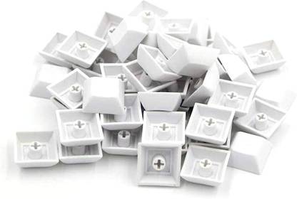 MECKEYS NPKC Blank DSA Keycaps (1u) White Desktop Keyboard Replacement Key