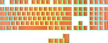 Etzin Pudding PBT Keycaps 129 Double Shot Gaming Keyboard (Orange)(EPL-930KM) Desktop Keyboard Replacement Key