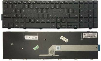 Lapstar Dell Inspiron 15 3000 5000 3541 3542 3543 3551 3558 5542 5545 5547 Series Compatible Internal Laptop Keyboard (Black) Laptop Keyboard Replacement Key