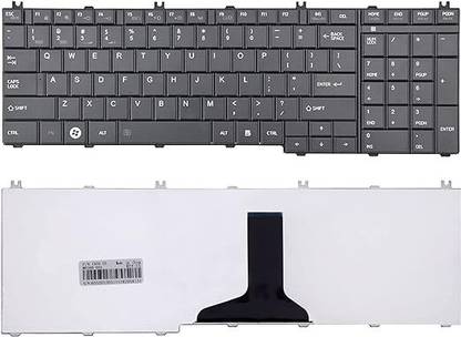 WEFLY Keyboard for Toshiba Pro C650, C665, L755 MP-09N16GB-698 PK130CK2A04 AEBL6E00020 Laptop Keyboard Replacement Key