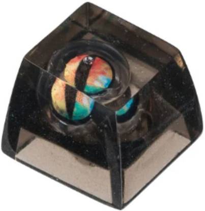 Keychron Evil Eye resin Artisan keycap-Red & Yellow & Blue Desktop Keyboard Replacement Key