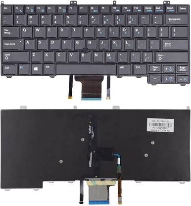 WEFLY Backlit Keyboard with Pointer Compatible For Dell 14 7000 E7440 E7240 E7420 Laptop Keyboard Replacement Key